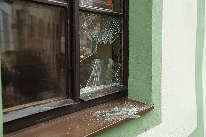 A2B Glass are able to board up broken windows while they are being repaired in Conwy.